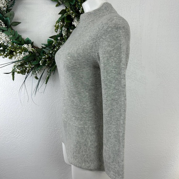 Ann Taylor Gray Mock neck peplum sweater - Picture 5 of 7